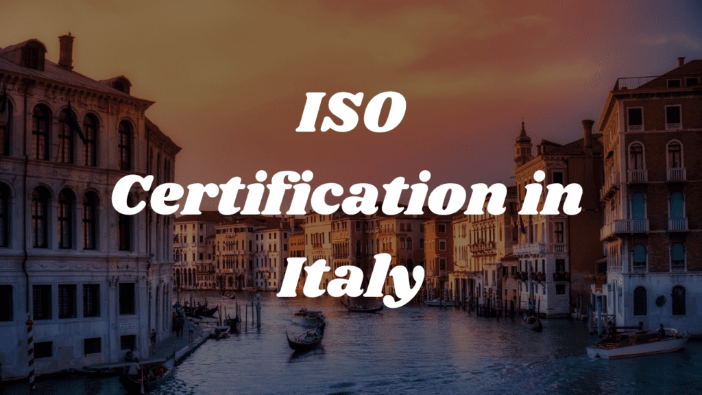 ISO Certification in Italy