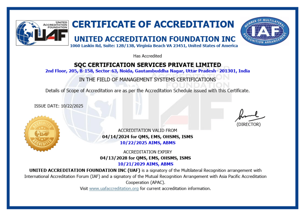 ISO Accreditation